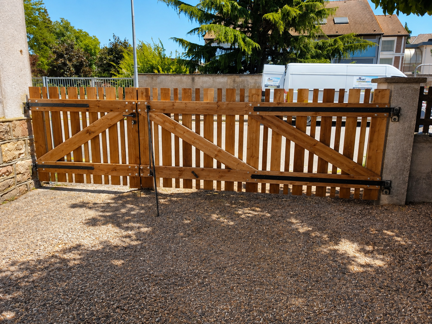 Portail portillon bois (4)